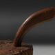 Tabouret en chêne fait main rustique, France, 19ème siècle