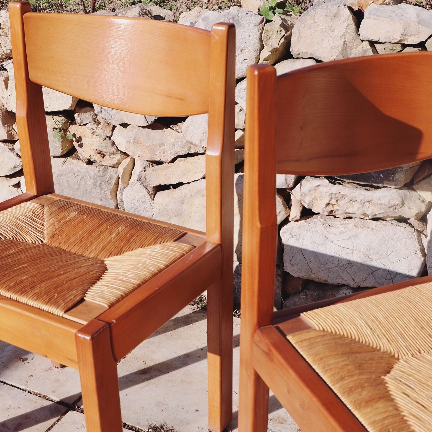 Paire de chaises maison Regain en orme