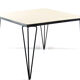 Sixties Vintage Metal & Wood Side Table – Minimalist Design