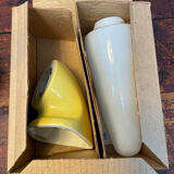 Vintage Bathroom Lamps in Ceramic by Ifö of Sweden with Opaline Shades from the 1960s