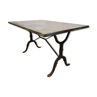 Table bistrot en fonte & acier