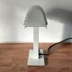 Desk lamp in white lacquered aluminum 1980 Aluminor.