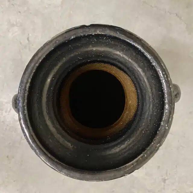 Large sandstone amphora vase by Roger Guérin