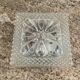Vintage 70s molded glass wall lamp