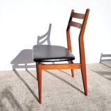 4 Scandinavian wooden vintage chairs