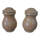 Stoneware salt and pepper shakers