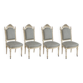 Set de 4 chaises de style Louis XVI – French Élégance intemporelle