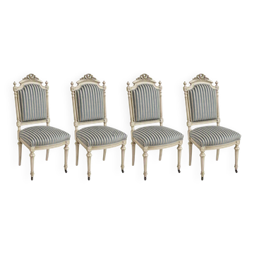 Set of 4 Louis XVI style chairs – Timeless French Elegance