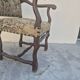 Fauteuil de style Louis XIII en noyer