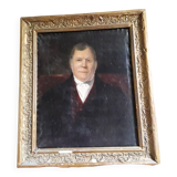Large oil on canvas notable man 19th century