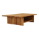Table basse en orme massif, France, 1980