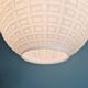 Vintage textured white opaline pendant light, 1960s-70s