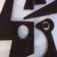 Decorative panel entitled "Sacha" in corten metal, Contemporary work