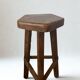 High stool in elm by Olavi Hanninen