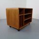 Small rollable teak media sideboard from Dyrlund, 1970s