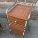 Pair of bedside tables Formica mid-Century vintage 1970 french bedside