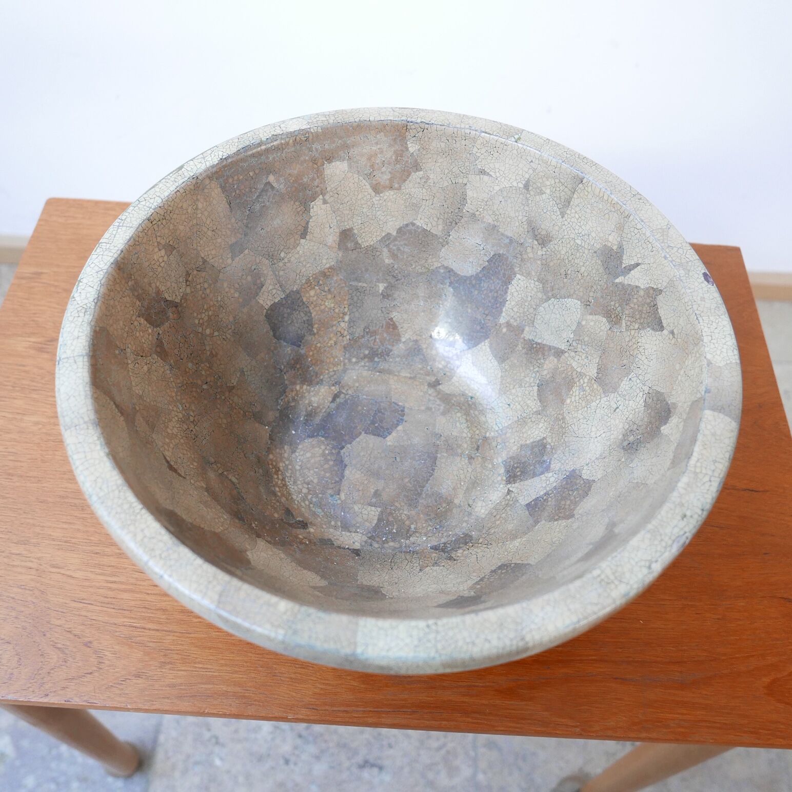 Tessellated Mid-Century English Ceramic Bowl