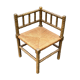Chaise d’angle en bois tourné