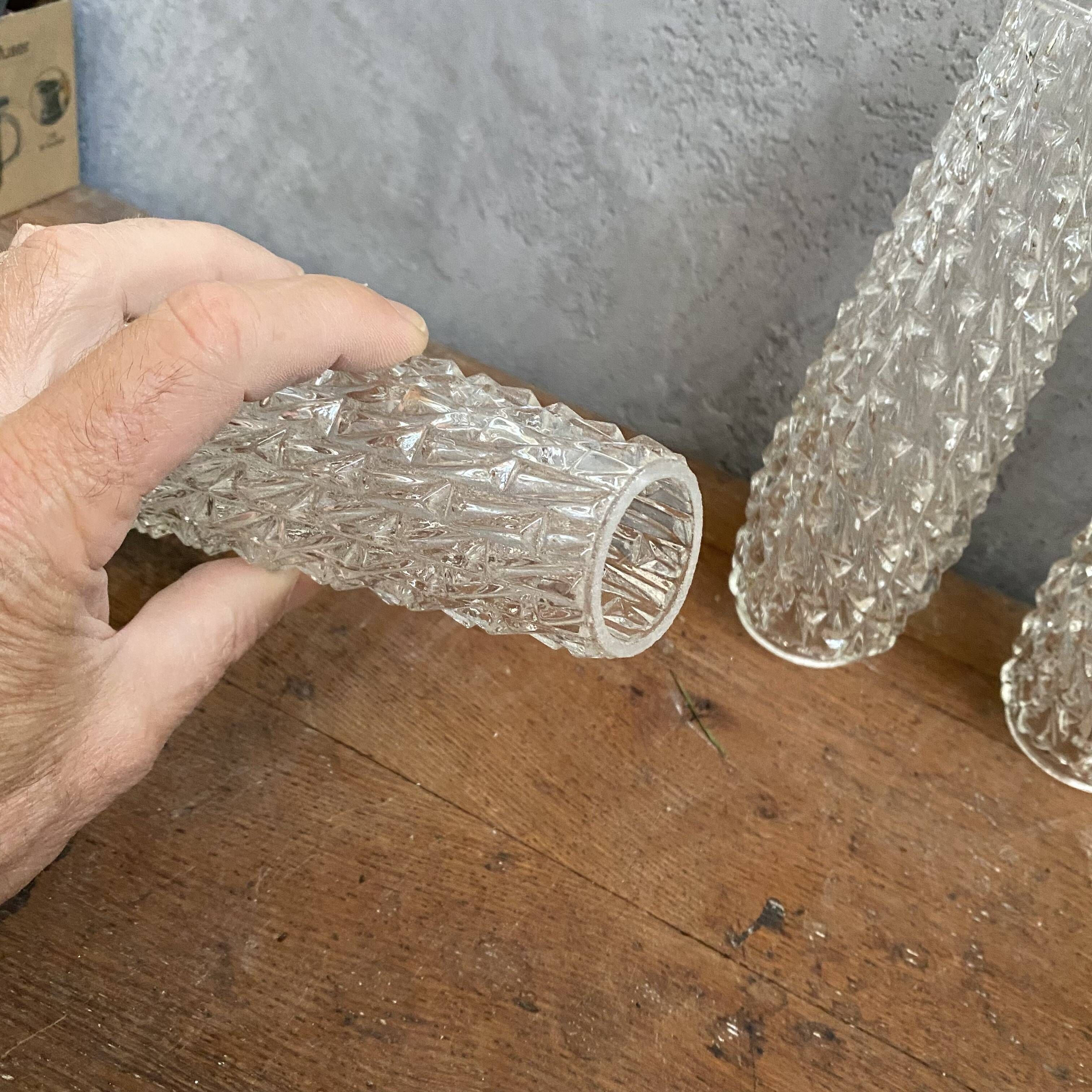 3 glass tulips 19 cm for chandelier lamp light fixture