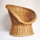 Children's rattan basket armchair