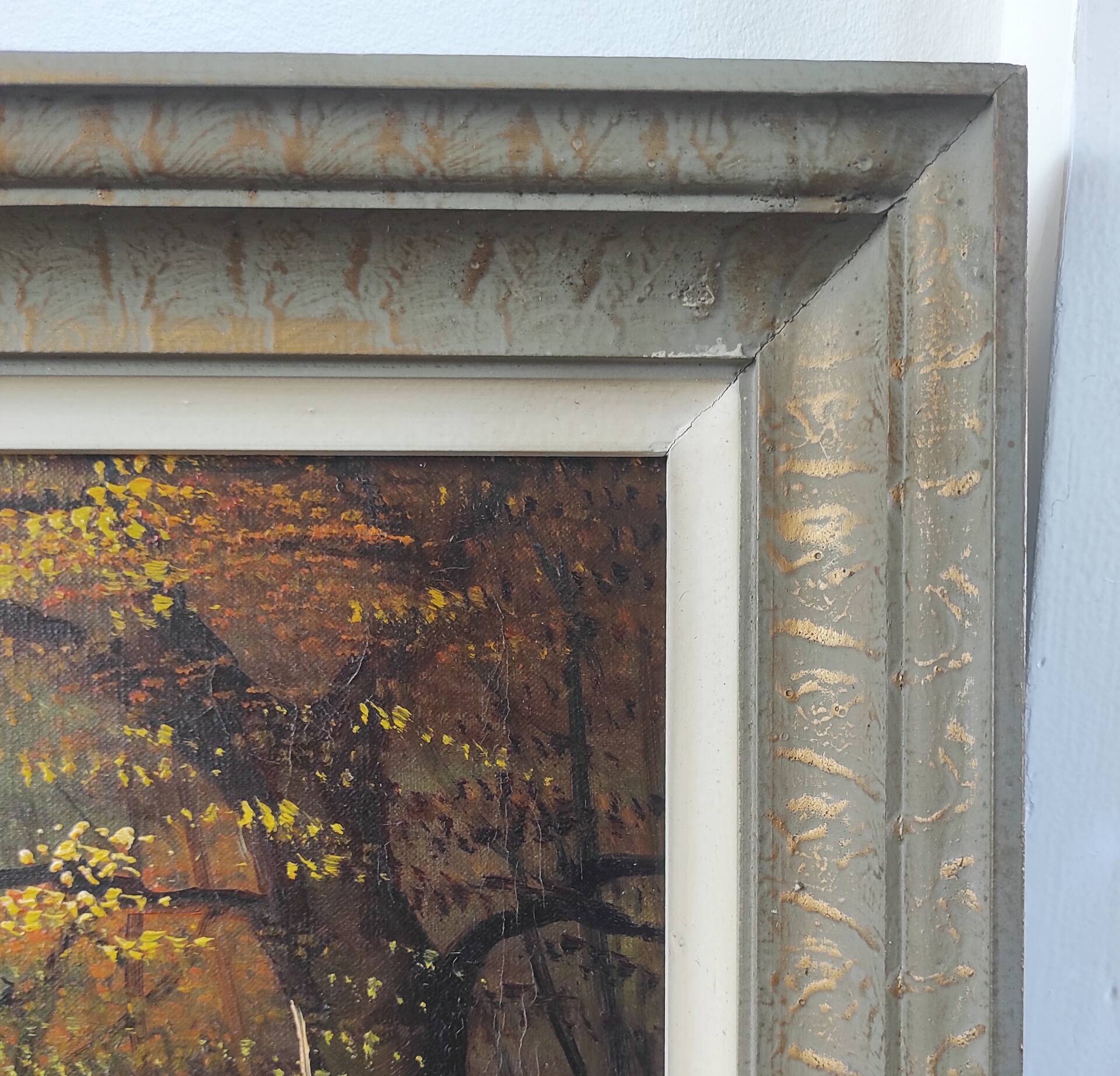 Large painting, oil on canvas signed "Pinoy"