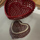 Empty Heart Pocket / Woven Ceramic Centrepiece - 1950s style