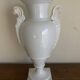XXL white lion head neo-classical amphora vase from the Empire Consulate.
