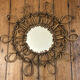 Vintage rattan mirror