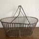 Country wrought iron harvest basket 1930