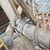 Pair of vintage rattan armchairs