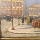 Peinture post-impressionniste huile panneau signée H. Wood Place Concorde PARIS