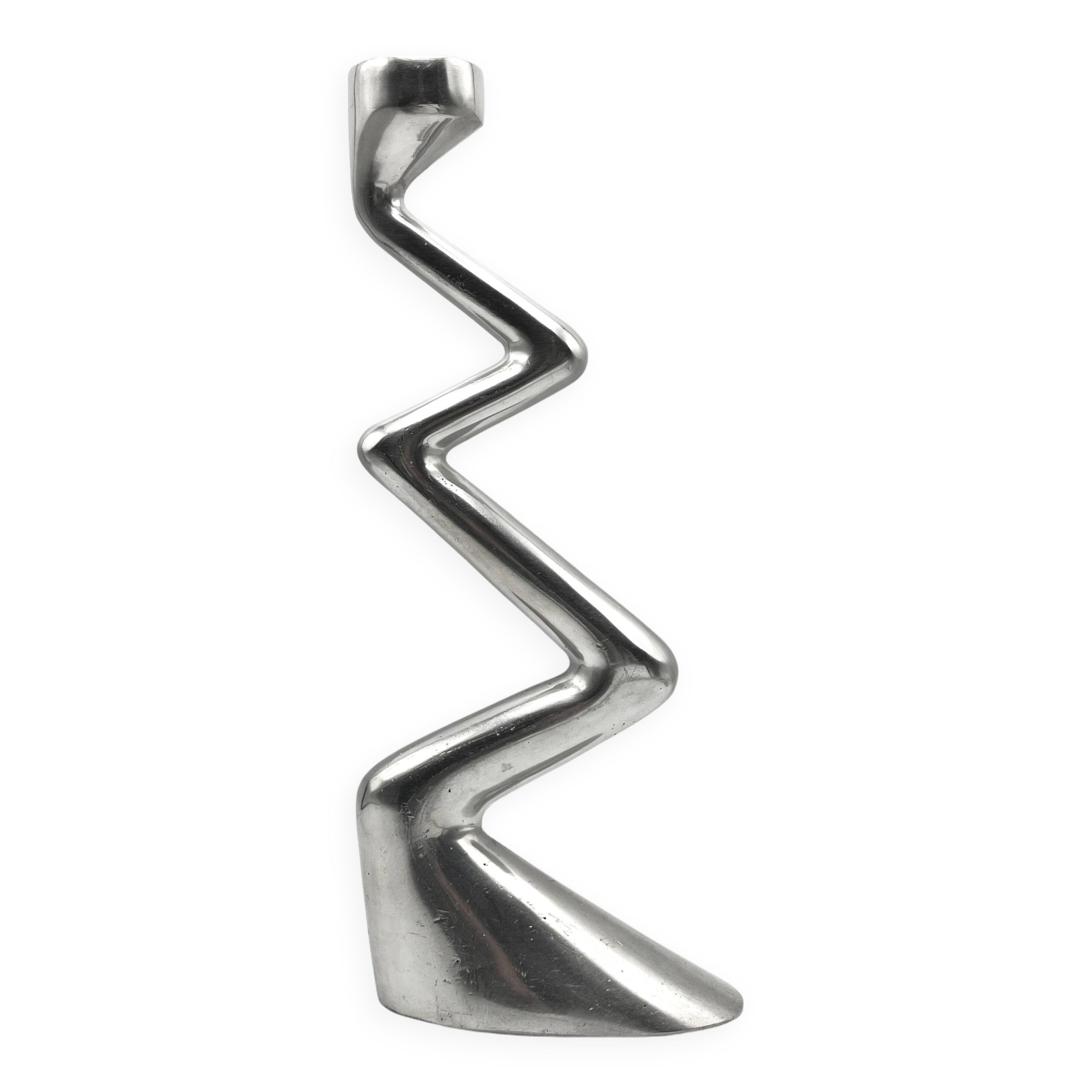 Zig Zag Modernism Candle Holder • Matthew Hilton for SCP • 1987 • signed