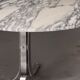 tulip table in marble and chrome metal italy 1970