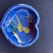 Heart ashtray Annecy pottery Saint-Jorioz