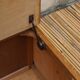 Coffre en bois et rotin
