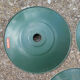 Lot of 5 green bistro lampshade in enamelled sheet metal - Souplemail