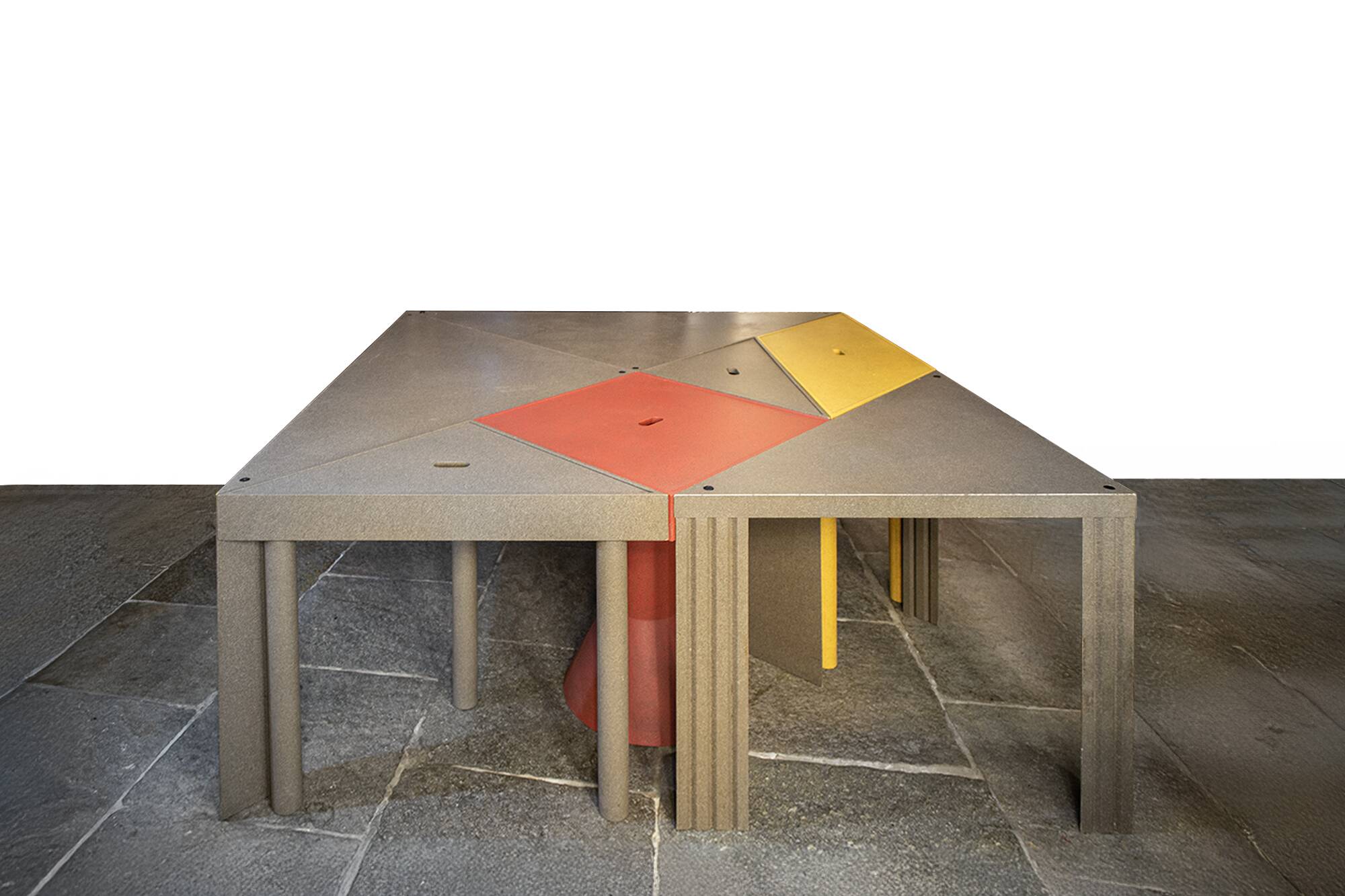 Table Tangram de Massimo Morozzi pour Cassina, année 1988, set de 7