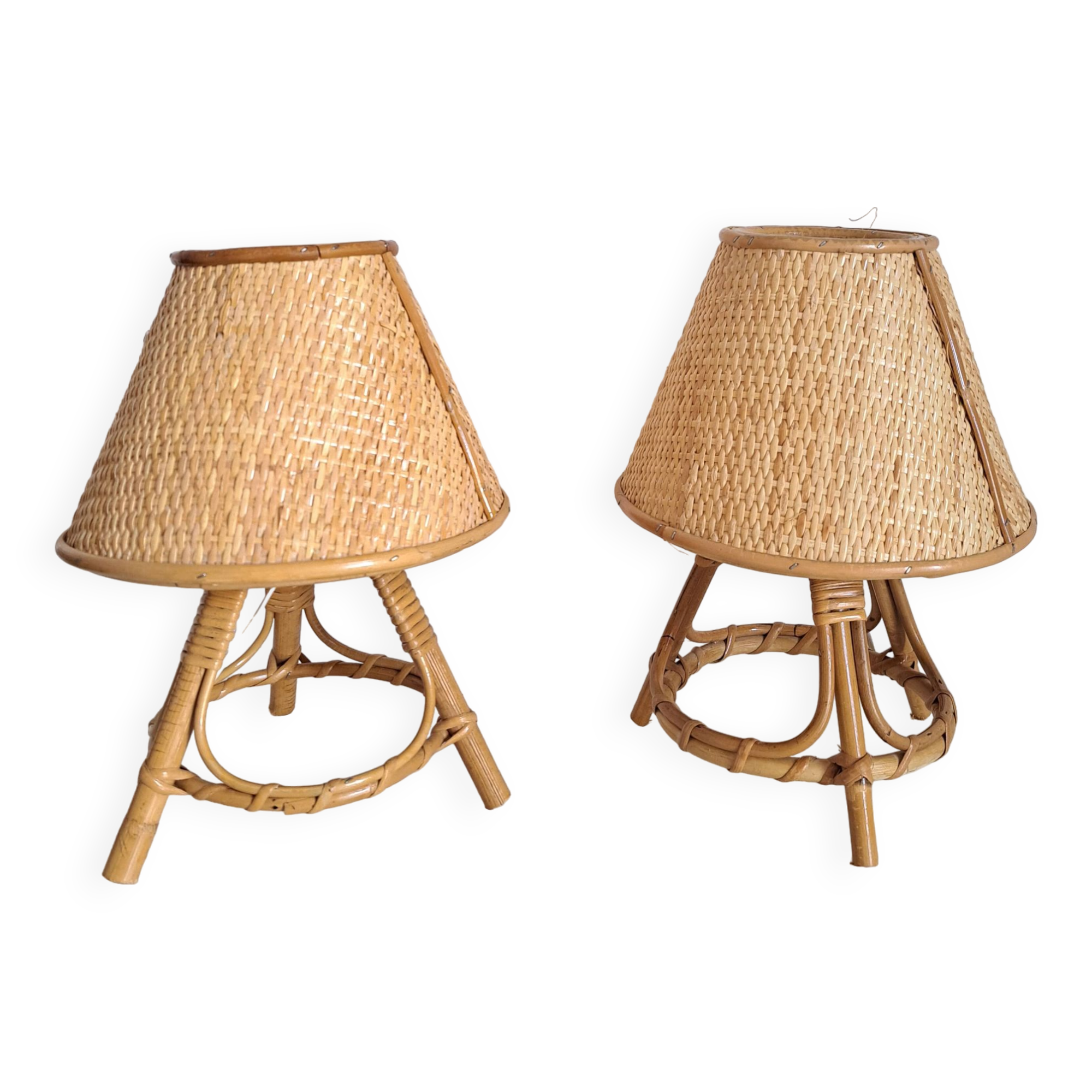 Pair of bedside lamps