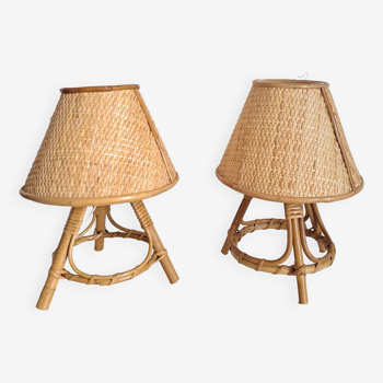 Paire de lampes de chevet