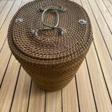 Asian teapot in basket