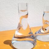 Pair of Sèvres crystal candlesticks