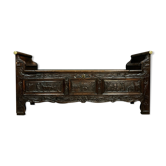 and very important box bench Breton 17th century solid wood