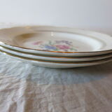 3 flat plates from gien in good condition, florence model