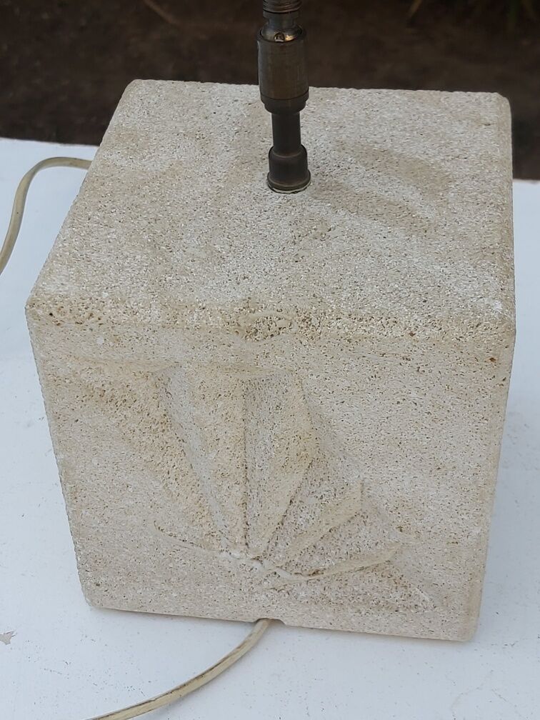 Vintage stone lamp 70s