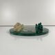 Decorative chess set in malachite, 1950–1970