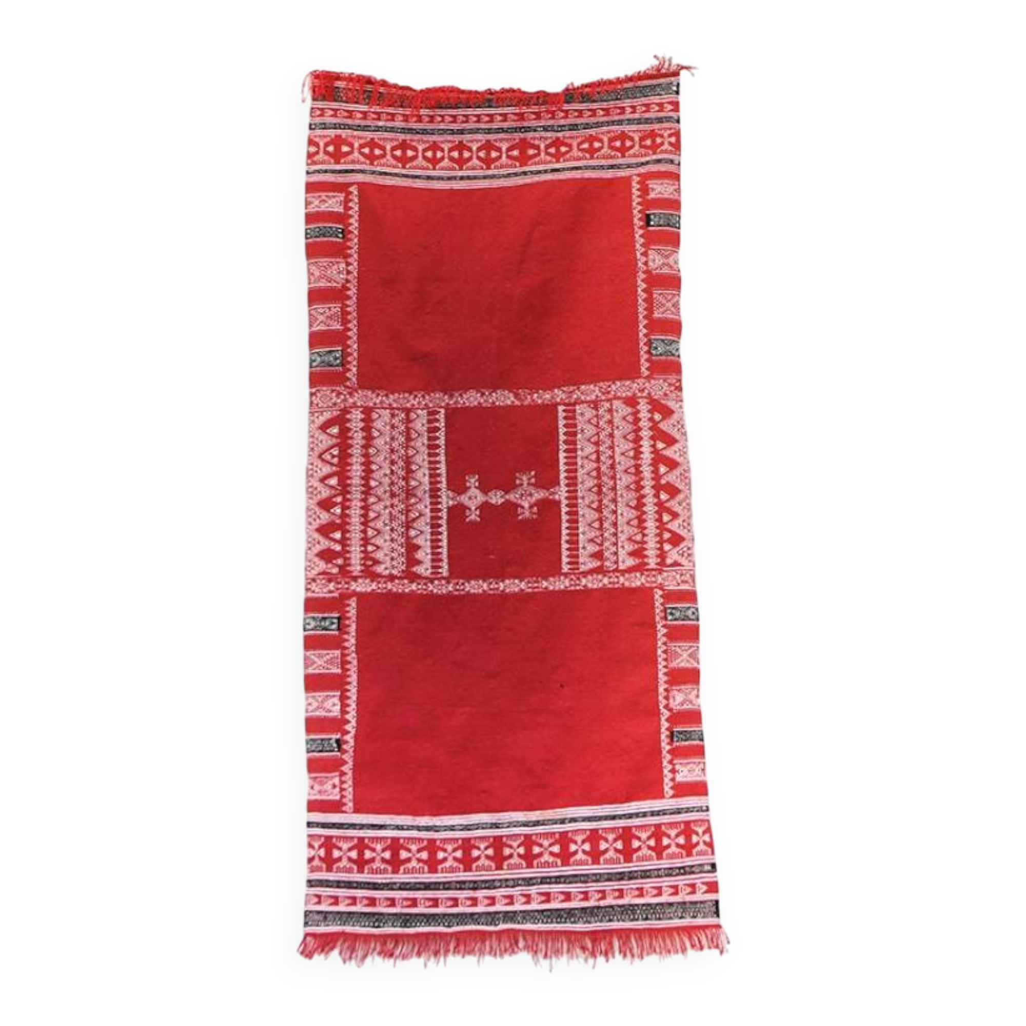 Vintage Kelim Rug in Red