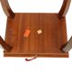 Reuge music box table with key inlaid wood made in italy 43cm