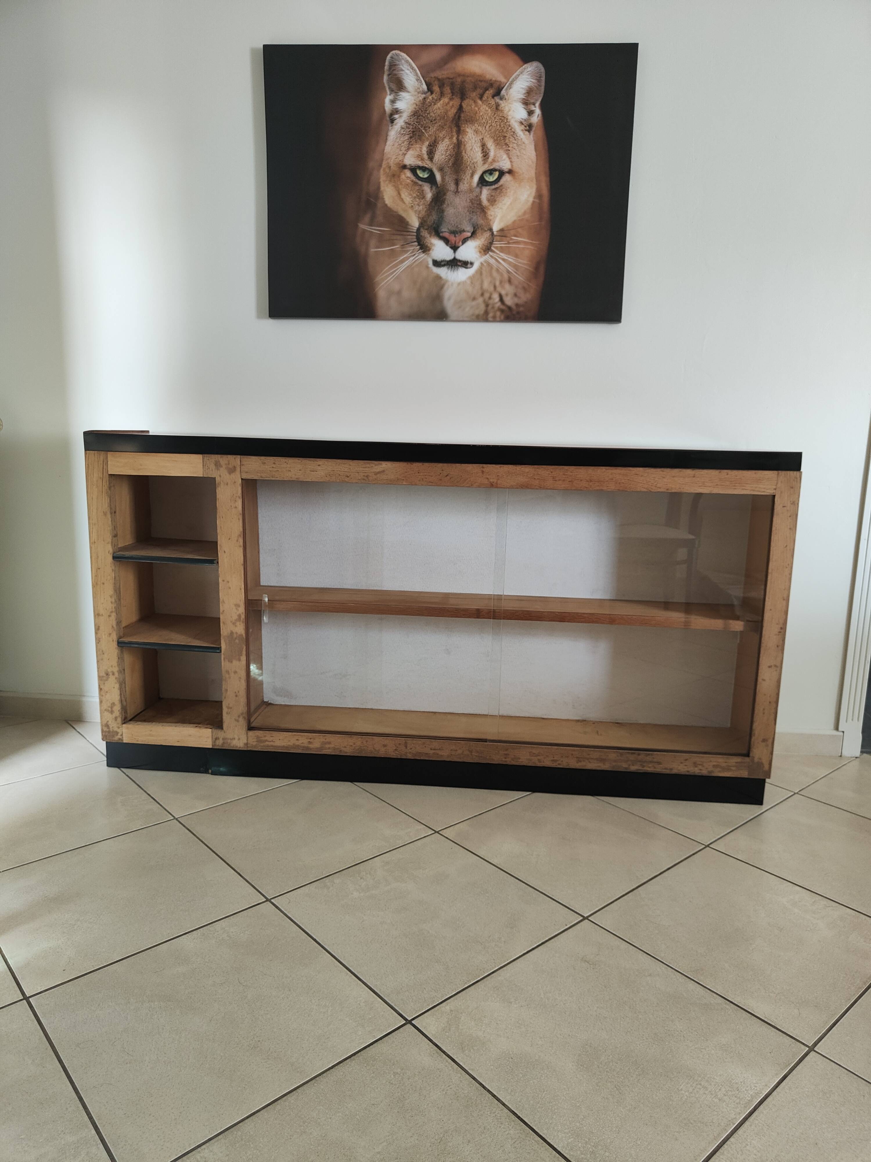 Solid wood cobbler's display case