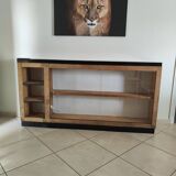 Solid wood cobbler's display case