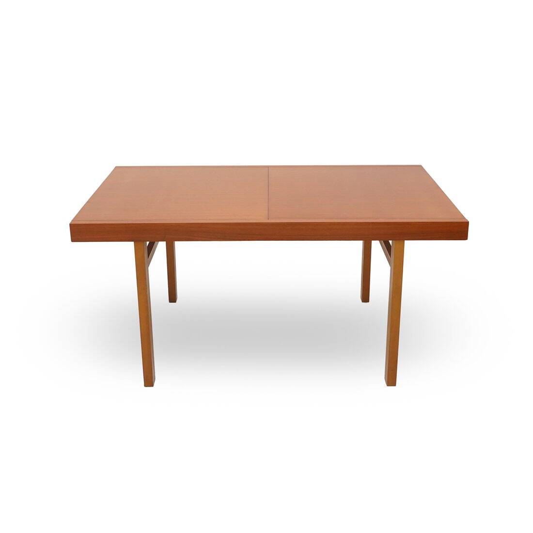 Rectangular dining table with extendable top, 1960s.